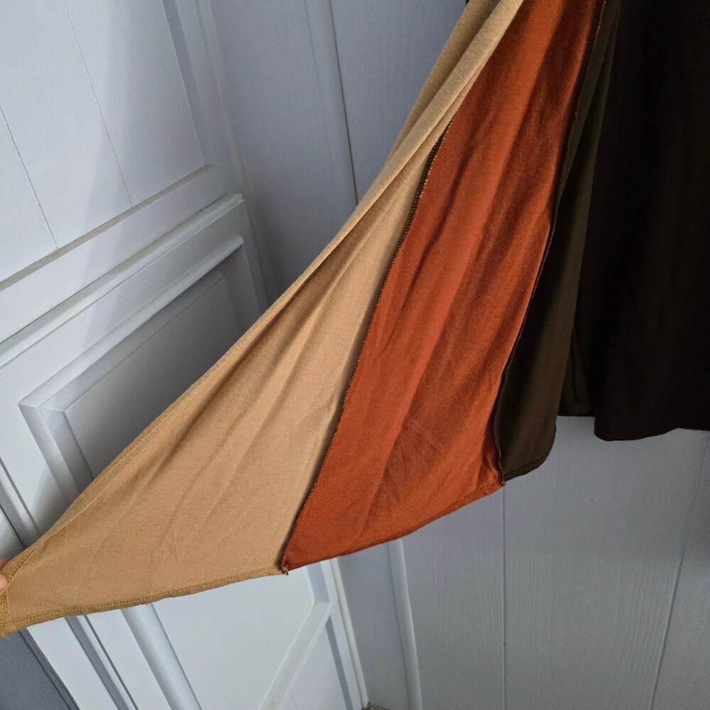 Antthony Boho Patchwork Drape Cardigan Size Xl La… - image 4